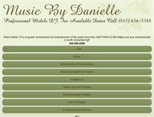 Tablet Screenshot of djdanielle.com